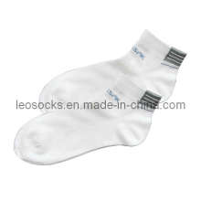 Calcetines deportivos blancos de algodón para hombre (DL-SP-11)